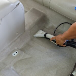 Car Details - Cleaning car carpets with antiseptic and vacuuming carpets. Car Details - Cleaning car carpets with antiseptic and vacuuming carpets.